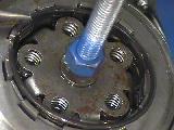Remove clutch spring clip