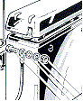 Parts diagram for battery, ignition & horn for Lambretta Series III