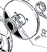 Disk brake exploded diagram as fitted to TV175, GP200 & SX200