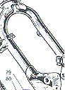 Parts diagram for Lambretta Series III fork assembly